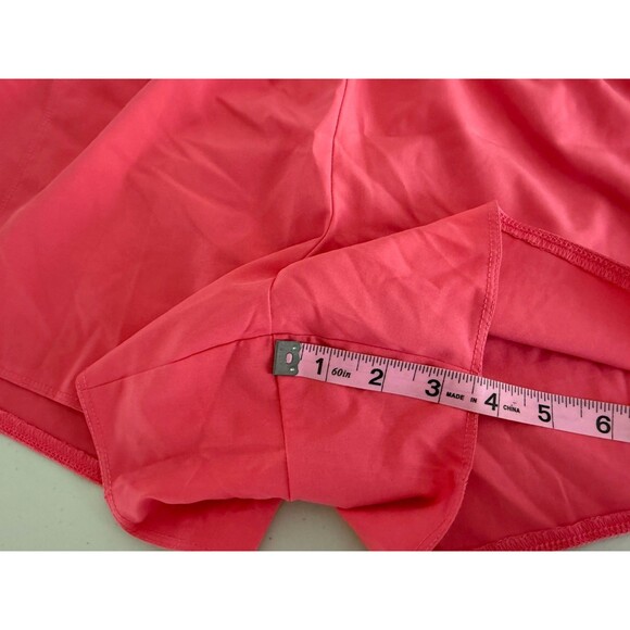 RBX Athletic Running Shorts Women Size L Pink Pull On Built-in Underwear - Picture 6 of 11